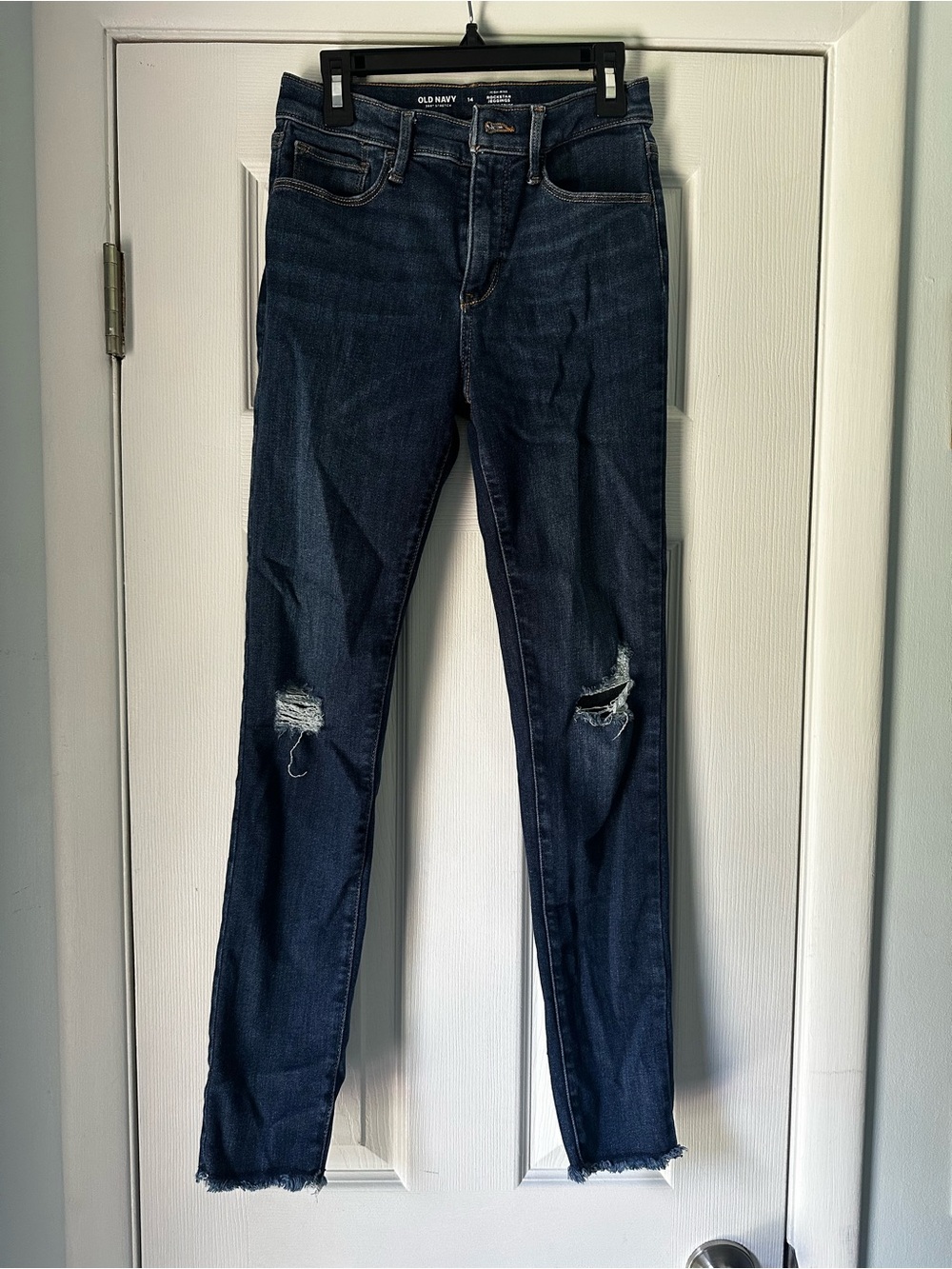 Old Navy Girls High-Rise Rockstar Jeggings with Ripped Accents
